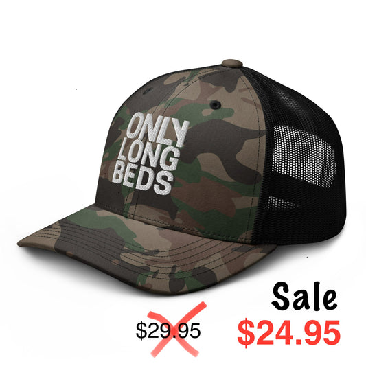 Classic OLB Camouflage Trucker Snapback Hat.